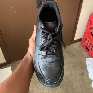 Nike Air Force Ones black size 8.    9/10 condition , wore 2 times ,